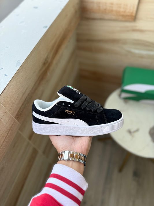 Puma Suede Classic Black & White Sneakers | Premium 1st Copy Shoes