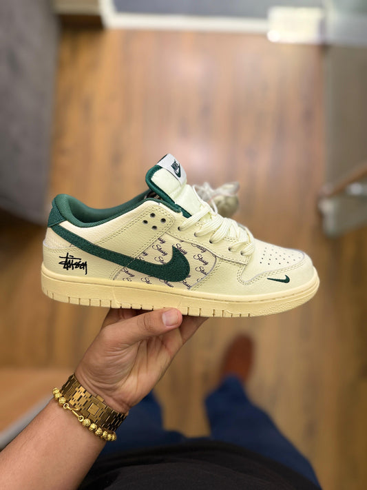 Nike Dunk Low Stussy Cream Green – Premium 7A First Copy Sneakers