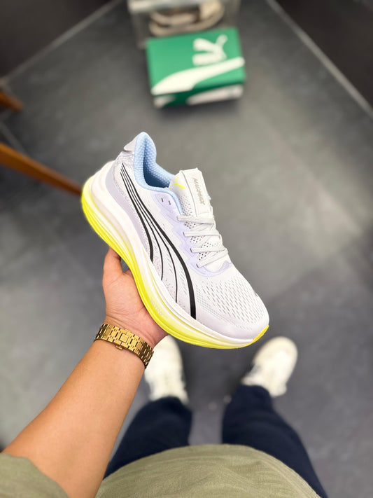 Puma Nitro White & Yellow First Copy Running Shoes – Lightweight & Premium Comfort
